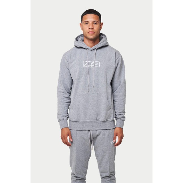 The Couture Club Essentials Box Print Slim Fit - Grey